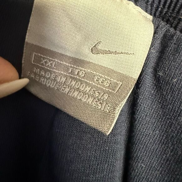 Vintage Nike Men's Size XXL 2XL Blue White Stripe Track Windbreaker Pants Hype - Picture 9 of 12